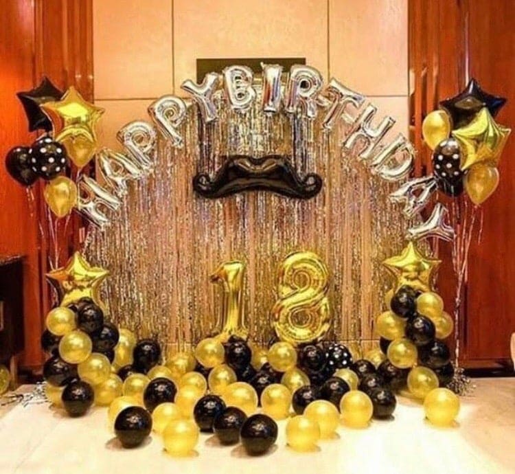 Golden And Black Moustache Happy Anniversary Deal Golden And Black Moustache Happy Anniversary Deal